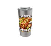 Funny The Whole Enchilada Pun Ironic Bootleg Meme Dad Joke Stainless Steel Insulated Tumbler