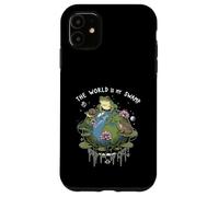 Funny The World Is My Swamp Naturecore Earth Day Frog Lover Case for iPhone 11