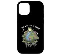 Funny The World Is My Swamp Naturecore Earth Day Frog Lover Case for iPhone 12/12 Pro