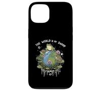 Funny The World Is My Swamp Naturecore Earth Day Frog Lover Case for iPhone 13