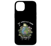 Funny The World Is My Swamp Naturecore Earth Day Frog Lover Case for iPhone 14 Plus