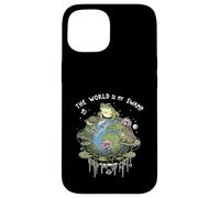 Funny The World Is My Swamp Naturecore Earth Day Frog Lover Case for iPhone 15