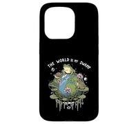 Funny The World Is My Swamp Naturecore Earth Day Frog Lover Case for iPhone 15 Pro