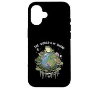 Funny The World Is My Swamp Naturecore Earth Day Frog Lover Case for iPhone 16