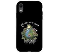Funny The World Is My Swamp Naturecore Earth Day Frog Lover Case for iPhone XR