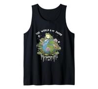 Funny The World Is My Swamp Naturecore Earth Day Frog Lover Tank Top