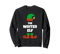 Funny The Writer Elf Christmas Xmas Writing Sweatshirt