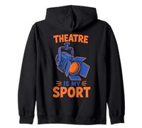 Funny Theatre Tech Stage Crew Tech Week Zip Hoodie