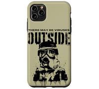 Funny There May Be Viruses Outside Hygiene Hypochondriac Case for iPhone 11 Pro Max