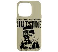 Funny There May Be Viruses Outside Hygiene Hypochondriac Case for iPhone 14 Pro