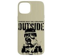 Funny There May Be Viruses Outside Hygiene Hypochondriac Case for iPhone 15 Plus