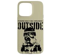 Funny There May Be Viruses Outside Hygiene Hypochondriac Case for iPhone 15 Pro Max