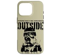 Funny There May Be Viruses Outside Hygiene Hypochondriac Case for iPhone 16 Pro