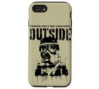 Funny There May Be Viruses Outside Hygiene Hypochondriac Case for iPhone SE (2020) / 7/8