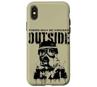 Funny There May Be Viruses Outside Hygiene Hypochondriac Case for iPhone X/XS