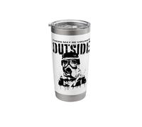 Funny There May Be Viruses Outside Hygiene Hypochondriac Stainless Steel Insulated Tumbler