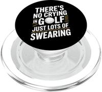 Funny Theres No Crying In Golf Swearing On Course PopSockets PopGrip for MagSafe