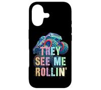 Funny THEY SEE ME ROLLIN' This Kid Loves Hate Monster Trucks Case for iPhone 17