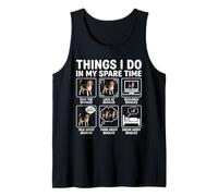 Funny Things I do in My Spare Time Beagle Dog Tank Top