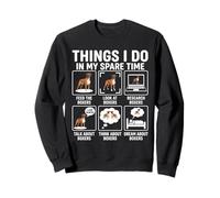 Funny Things I do in my Spare Time Boxers Dog Owner Sweatshirt