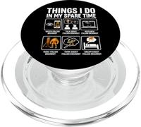 Funny Things I do in my Spare Time Italian Brainrot Meme PopSockets PopGrip for MagSafe