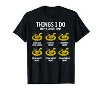 Funny Things I Do in My Spare Time Snake Animal Lover T-Shirt
