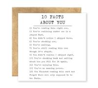 Funny Thinking About You Cards, Just Because Greeting Cards for Him with Envelope, Friendship Cards & Funny Birthday Cards for Men, Thinking of You Gifts