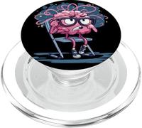 Funny thinking Brain on School Chair Costume PopSockets PopGrip for MagSafe