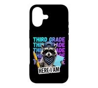 Funny Third Grade Feral Raccoon Here I Am Back to School Case for iPhone 17
