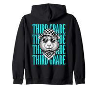 Funny Third Grade Teacher Guinea Pig Back to School Student Zip Hoodie