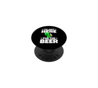 Funny Thirsty Alien I'm Just Here For The Beer PopSockets Adhesive PopGrip