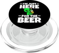 Funny Thirsty Alien I'm Just Here For The Beer PopSockets PopGrip for MagSafe