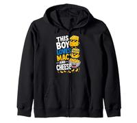 Funny This Boy Loves Mac and Cheese Zip Hoodie