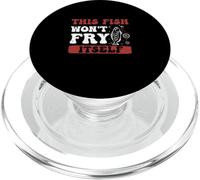 Funny This Fish Won't Fry Itself For Friday Fish Fry Fanatic PopSockets PopGrip for MagSafe