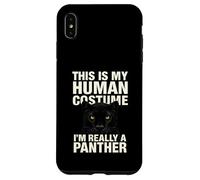 Funny This Is My Human Costume Animal Lover Shirt Panther Case for iPhone XS Max