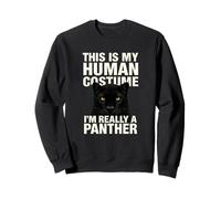 Funny This Is My Human Costume Animal Lover Shirt Panther Sweatshirt