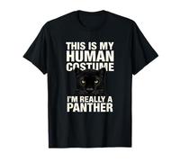 Funny This is My Human Costume Animal Lover Shirt Panther T-Shirt