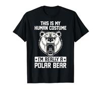 Funny This Is My Human Costume Polar Bear T-Shirt