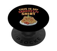 Funny This Is My Spaghetti Shirt Pasta Spaghetti Art Lover PopSockets Adhesive PopGrip