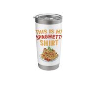 Funny This is My Spaghetti Shirt Pasta Spaghetti Art Lover Stainless Steel Insulated Tumbler