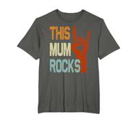 Funny This Mum Rocks Rock n Roll Metal Vintage Mother's Day T-Shirt