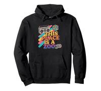 Funny This Place Is A Zoo Humor Shirt Sarcastic Jokes Pullover Hoodie