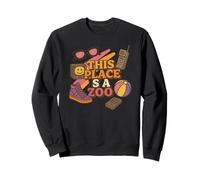 Funny This Place Is A Zoo Humor Shirt Sarcastic Jokes Sweatshirt