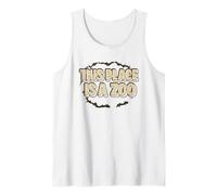 Funny This Place is A Zoo Humor Shirt Sarcastic Jokes Tank Top