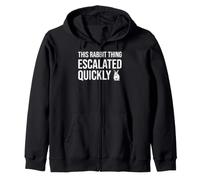 funny This rabbit Thing Zip Hoodie