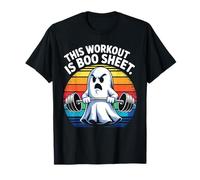 Funny This Workout is Boo Sheet Halloween Ghost Exercise Gym T-Shirt