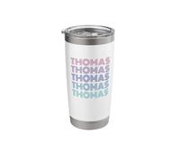 Funny Thomas Vintage Distressed Name Pride Stainless Steel Insulated Tumbler
