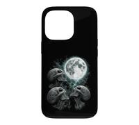 Funny Three Aliens Howling At The Moon UFO Sci-Fi Case for iPhone 13 Pro