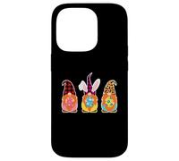 Funny Three Gnomes Holding Egg Happy Easter Day Men Women Case for iPhone 14 Pro