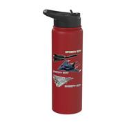 Funny Three Jets Supersonic Stealth Fighters Stainless Steel Insulated Water Bottle